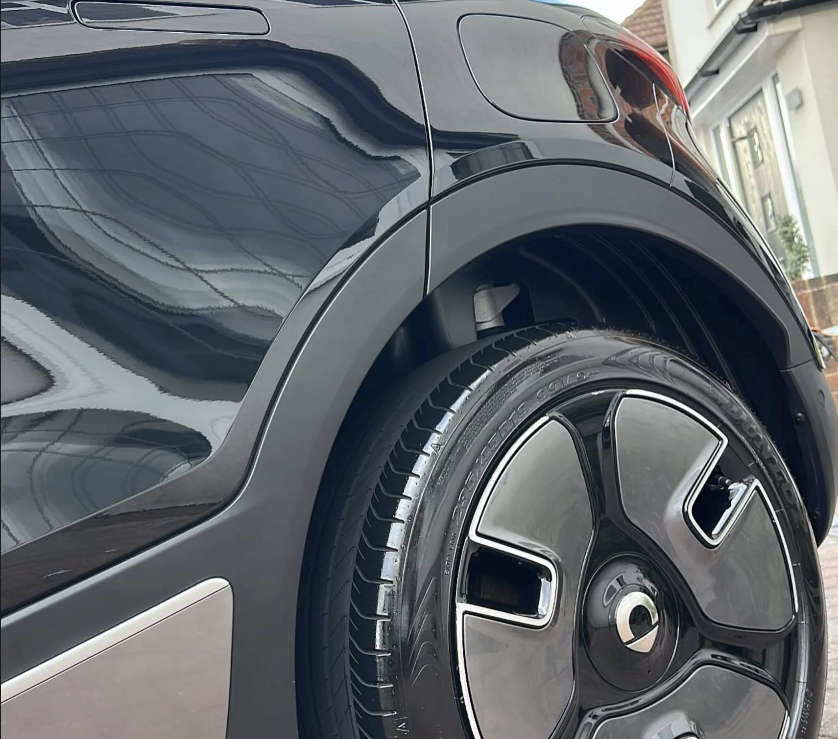 Premium automotive detailing in progress